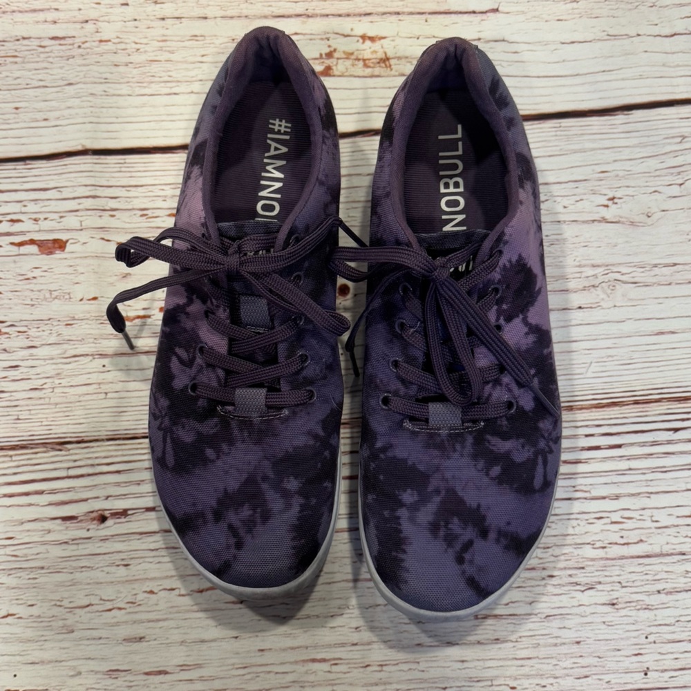 NOBULL Canvas Trainer Workout Shoes in Purple Tie Dye Sz 10.5 - Picture 1 of 10